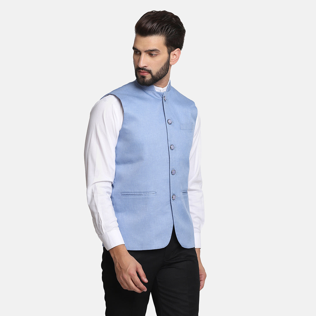 Men Blue modi Jacket - Tahvo India