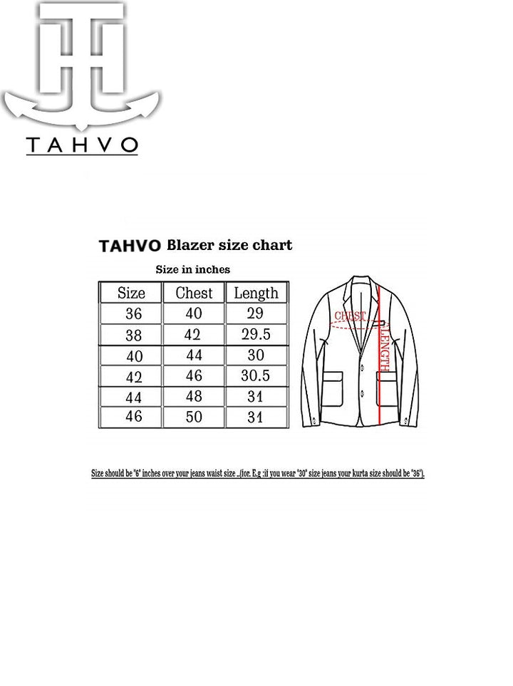 Men Blue Tuxedo Suit With Hanky - Tahvo India