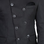 TAHVO Men Black Bandgala Suit Set